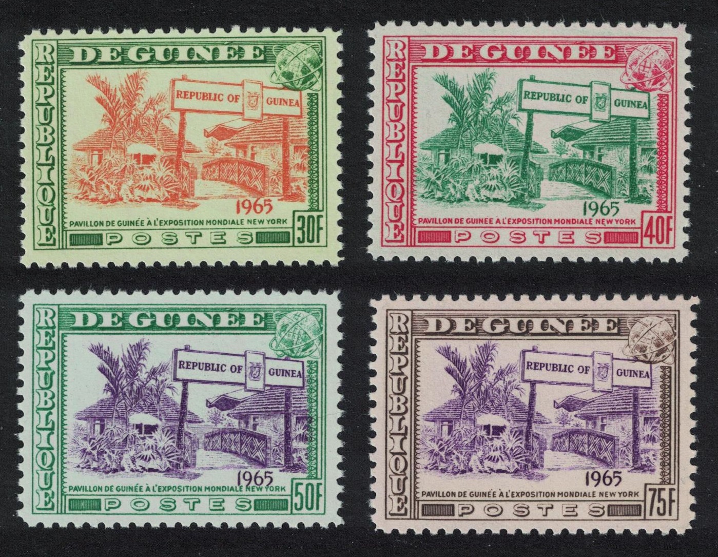 Guinea New York&#39;s World Fair 4v 1965 MNH SG#484-487