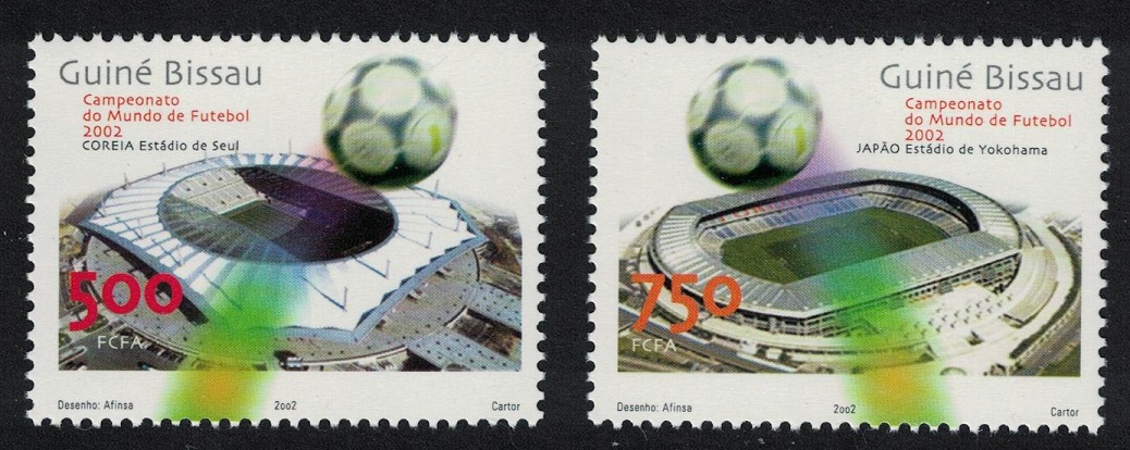 Guinea-Bissau World Cup Football Championship 2v 2002 MNH SG#1356-1357