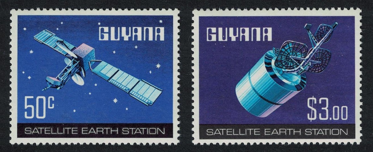 Guyana Satellite Earth Station 2v 1979 MNH SG#715-716