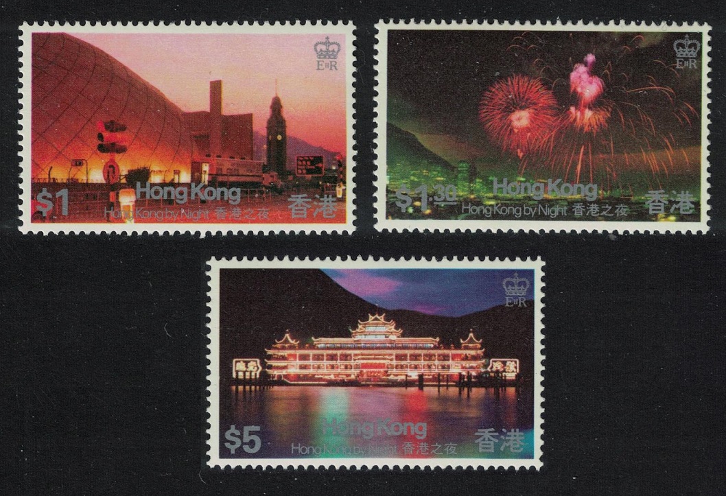 Hong Kong by Night 3v 1983 MNH SG#443-445 MI#416-418 Sc#416-418