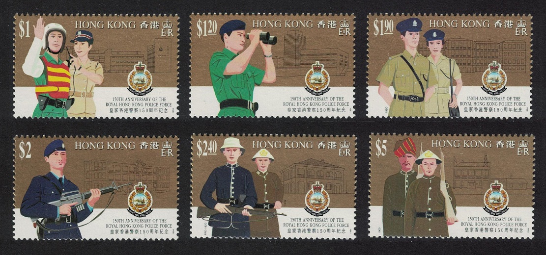 Hong Kong Police Force 6v 1994 MNH SG#772-777 MI#713-18 Sc#693-98