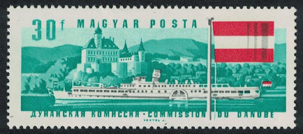 Hungary Ferenc Deak Paddle-steamer Schonbuchel Castle Austrian Flag 1967 MNH SG#2275 MI#2323A Sc#1828