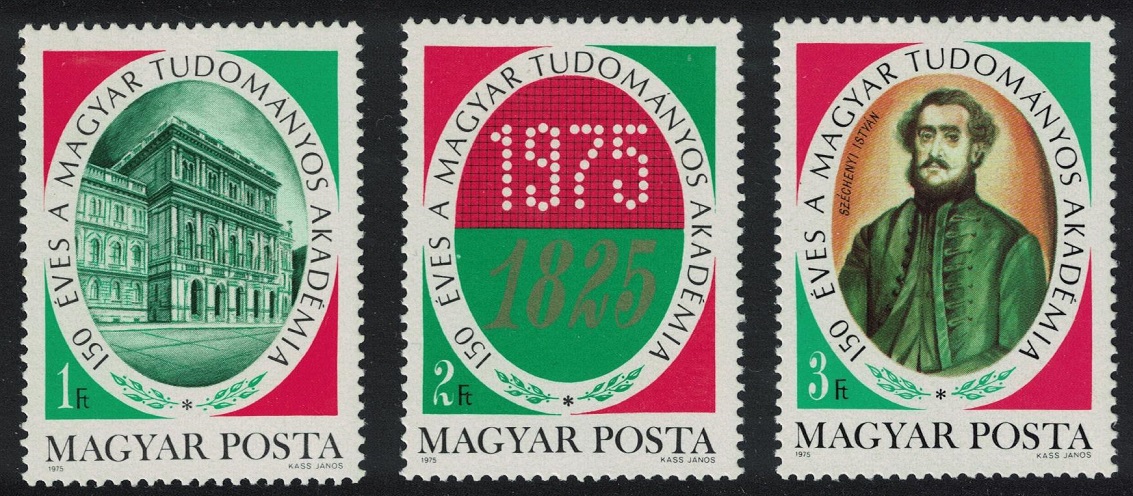 Hungary 150th Anniversary of National Academy of Sciences 3v 1975 MNH SG#2959-2961