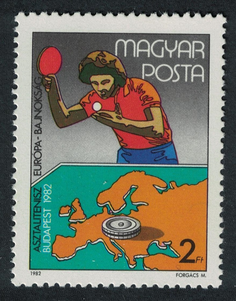 Hungary European Table Tennis Championship Budapest 1982 MNH SG#3431