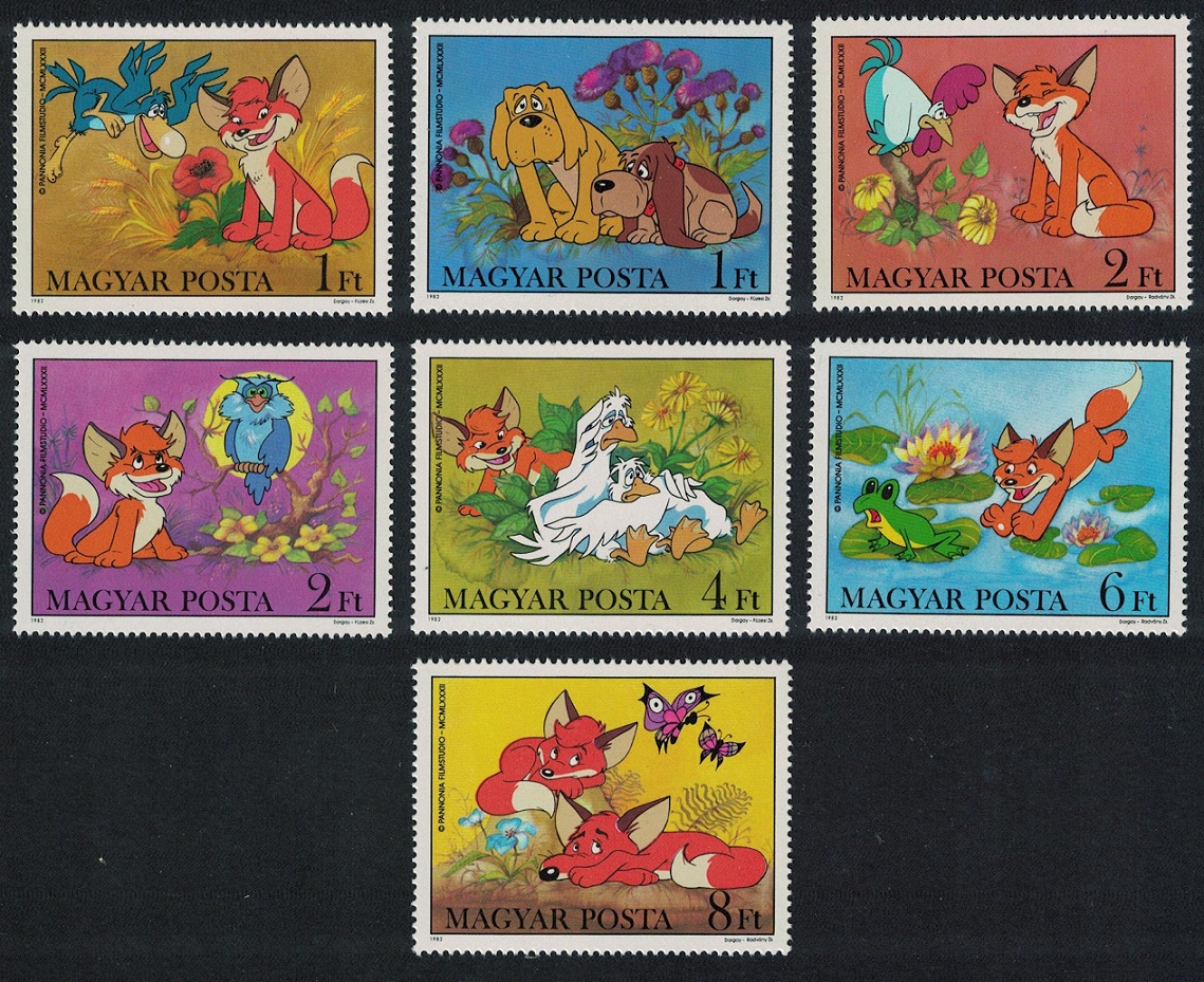 Hungary Vuk the Fox Cub cartoon character 7v 1982 MNH SG#3463-3469