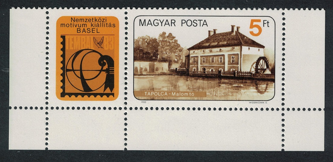 Hungary Tembal 83 Thematic Stamps Exhibition Basel Margins 1983 MNH SG#3492