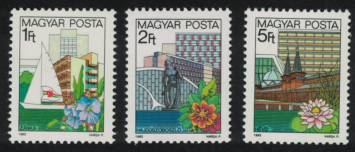 Hungary Hungarian Resorts 3v 1983 MNH SG#3532-3534