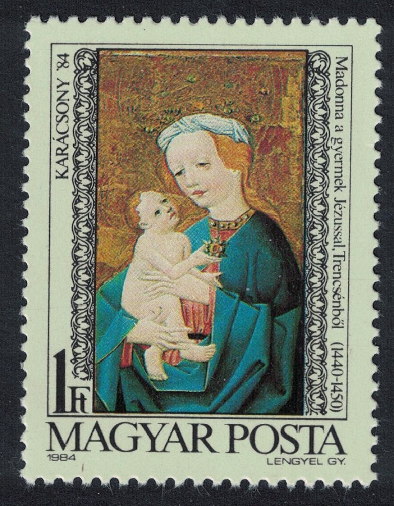 Hungary &#39;Virgin and Child&#39; Small altar Trencseny Christmas 1984 MNH SG#3592