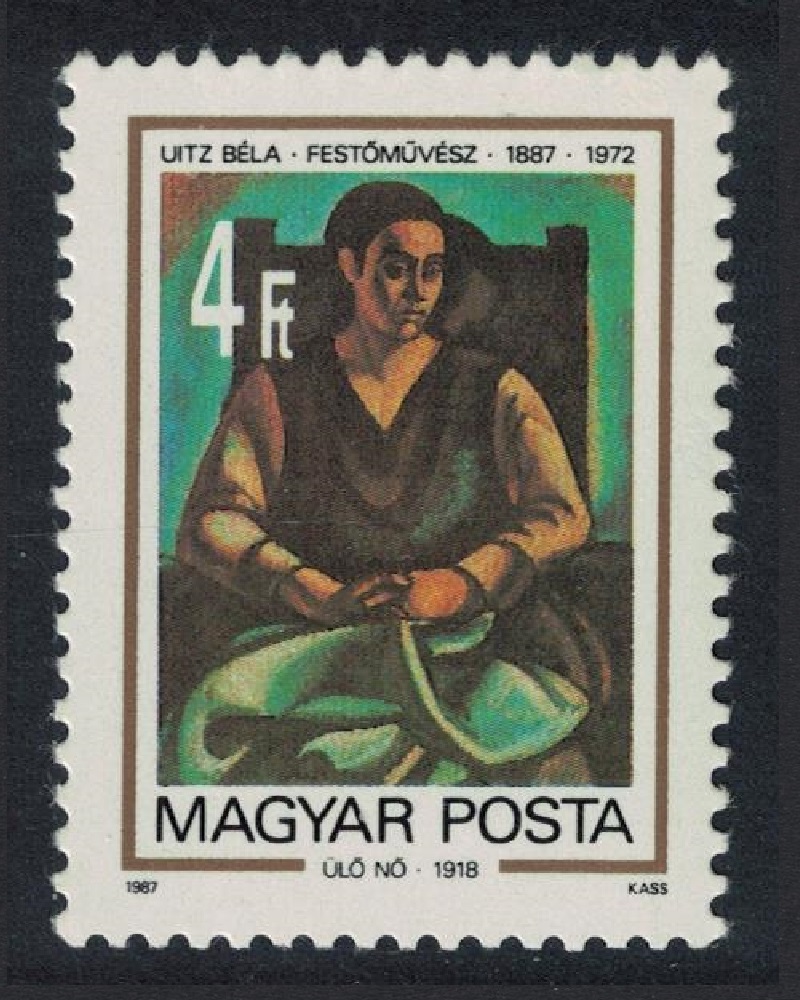 Hungary Birth Centenary of Bela Uitz painter 1987 MNH SG#3763