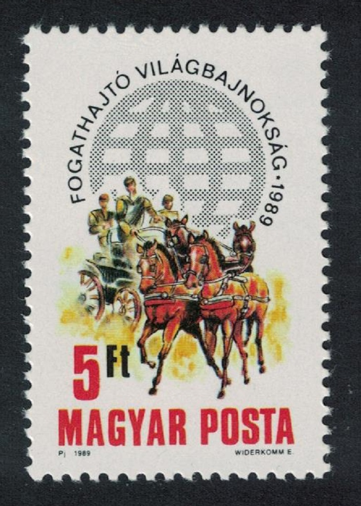 Hungary Horses World Two-in-Hand Carriage Driving Championship 1989 MNH SG#3925