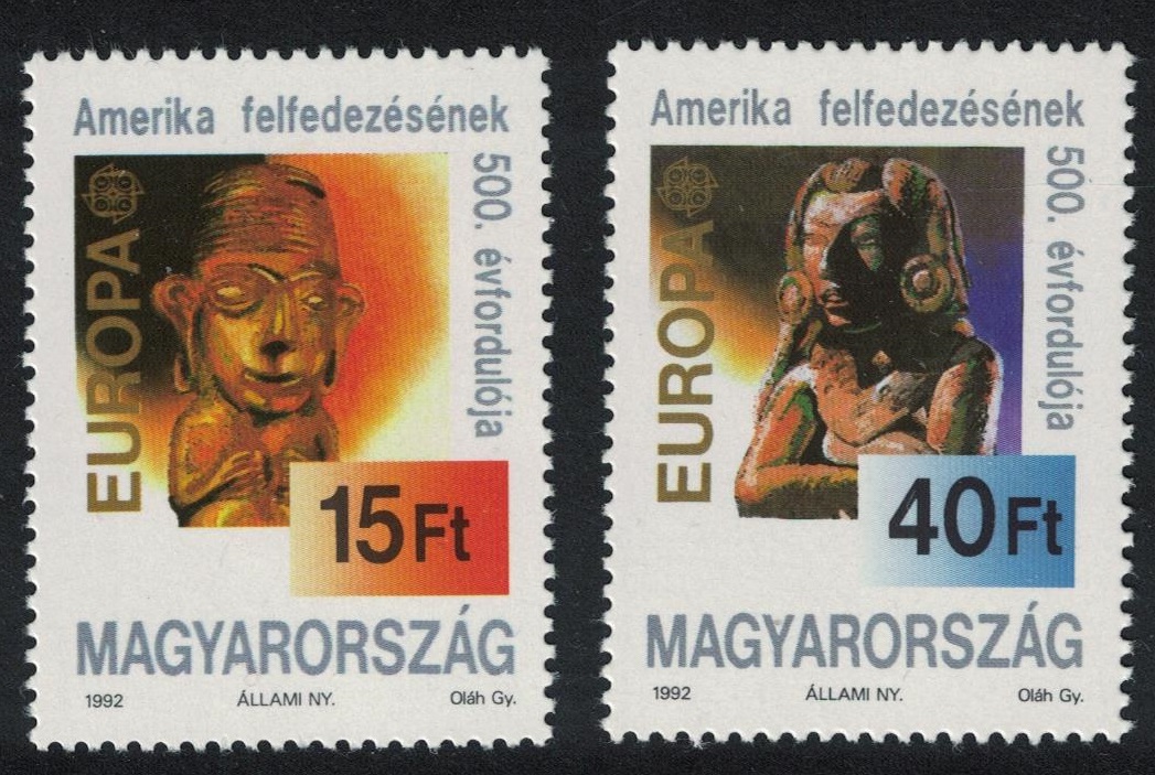 Hungary 500th Anniversary of Discovery of America by Columbus 2v 1992 MNH SG#4092-4093