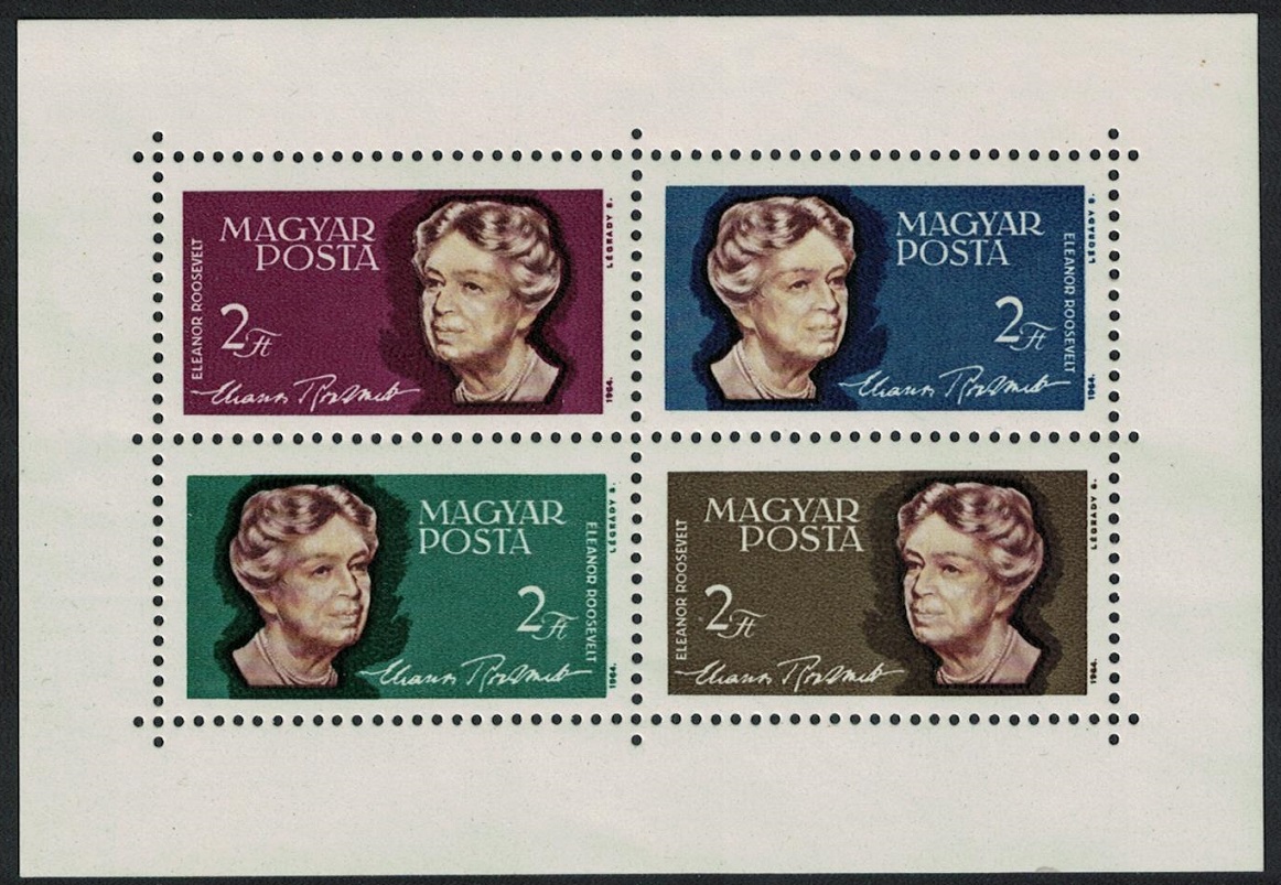 Hungary Eleanor Roosevelt Commemoration MS 1964 MNH SG#MS1998a