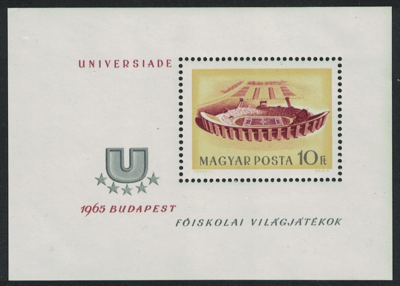 Hungary University Games Budapest MS 1965 MNH SG#MS2115