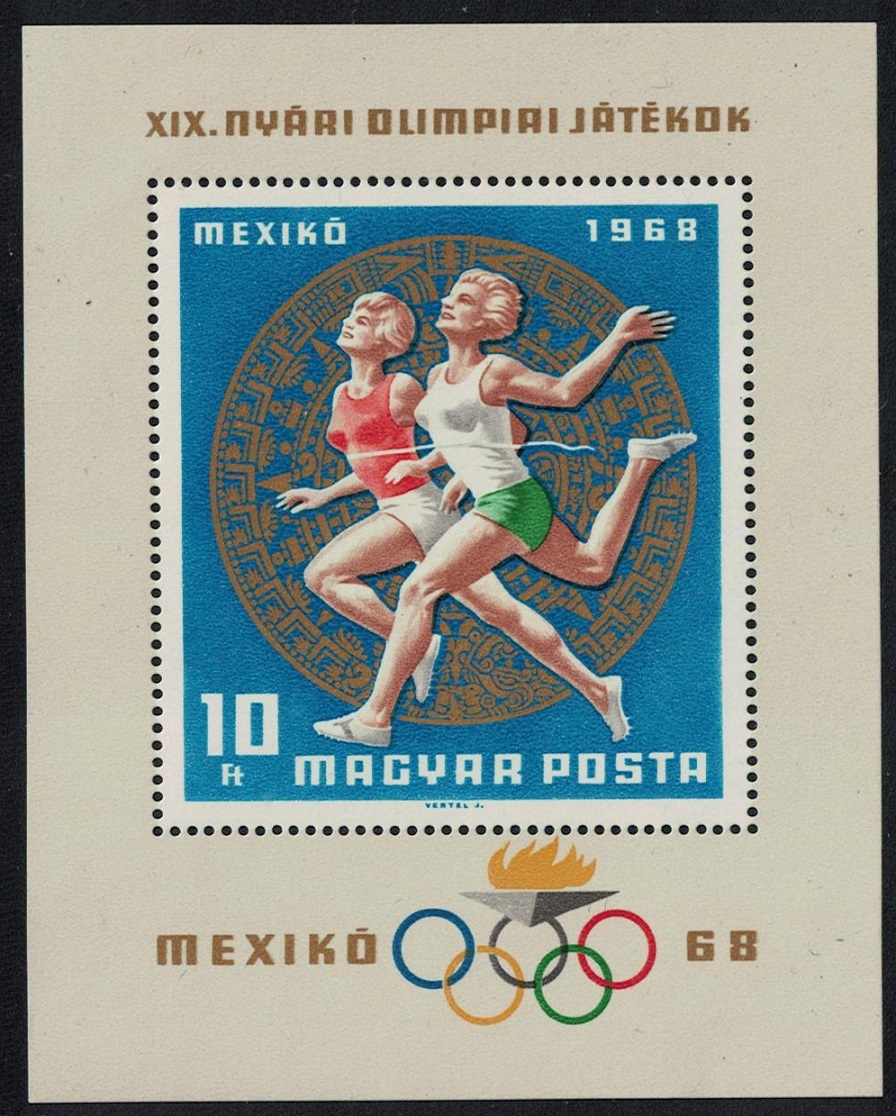 Hungary Olympic Games Mexico MS 1968 MNH SG#MS2382