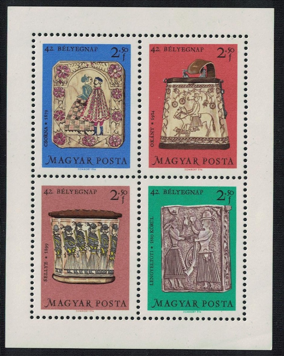 Hungary Hungarian Folk Art Wood-carvings MS 1969 MNH SG#MS2475