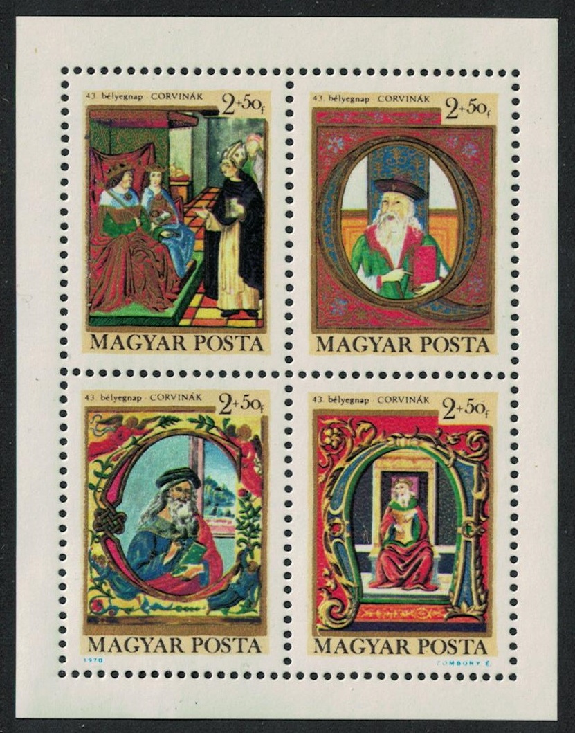 Hungary Paintings from &#39;Codices of King Matthias&#39; MS 1970 MNH SG#MS2542