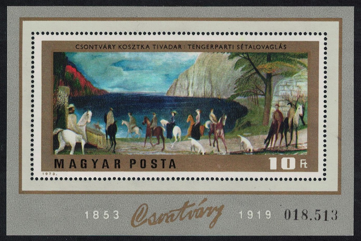 Hungary Paintings by Csontvary Kosztka MS 1973 MNH SG#MS2818