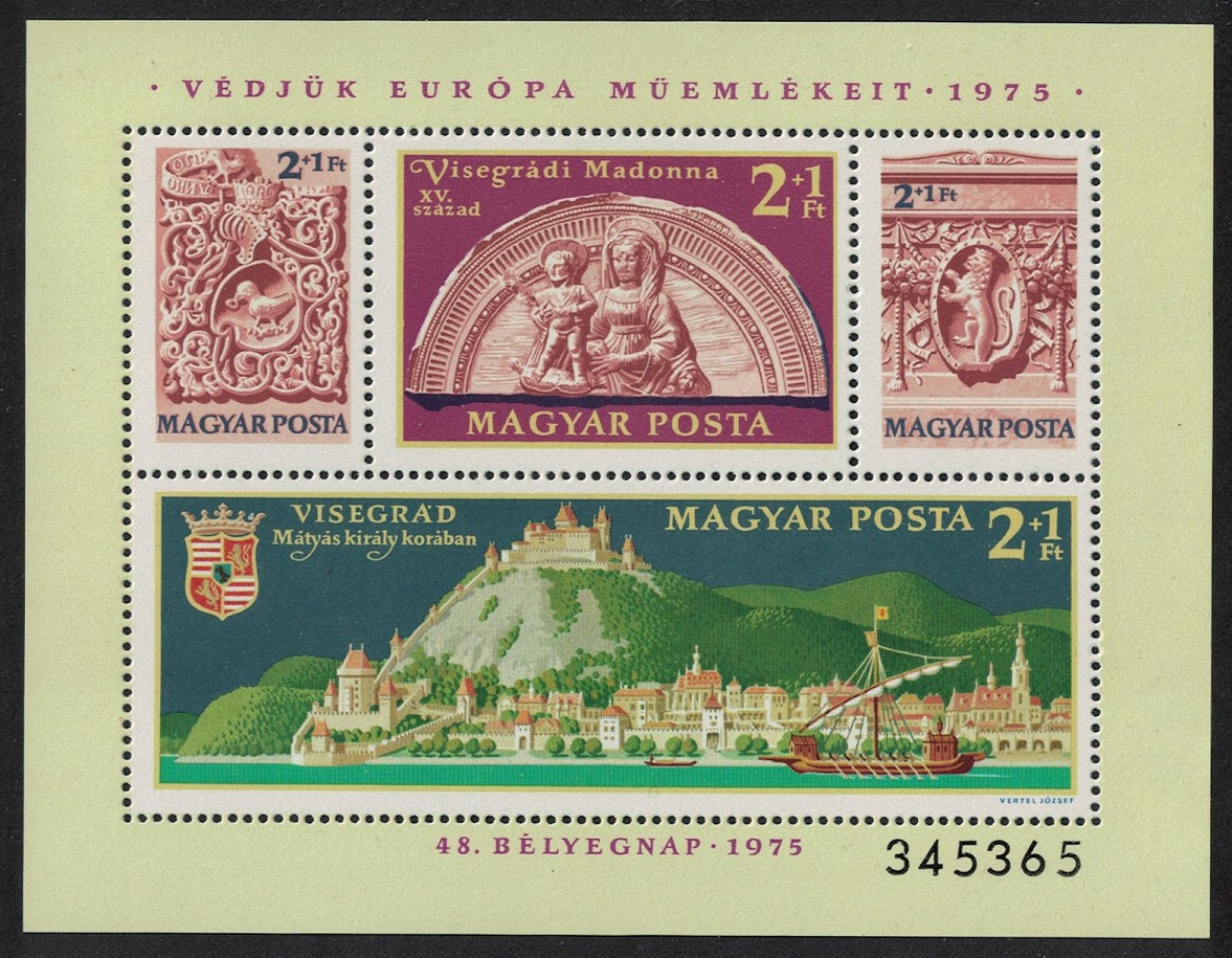 Hungary Monuments in Visegrad Palace MS 1975 MNH SG#MS2983