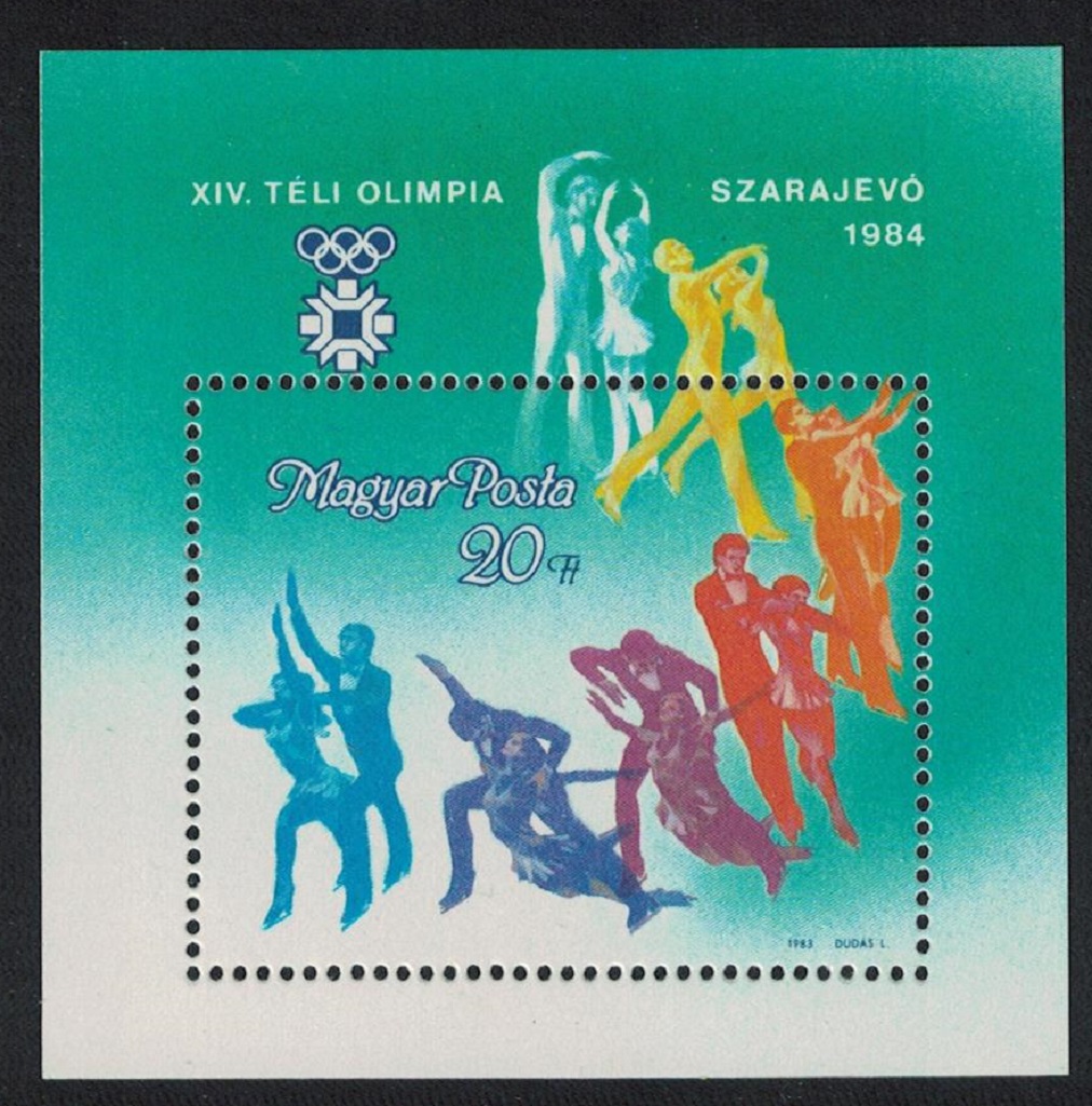 Hungary Figure Skating Winter Olympic Games Sarajevo MS 1983 MNH SG#MS3542