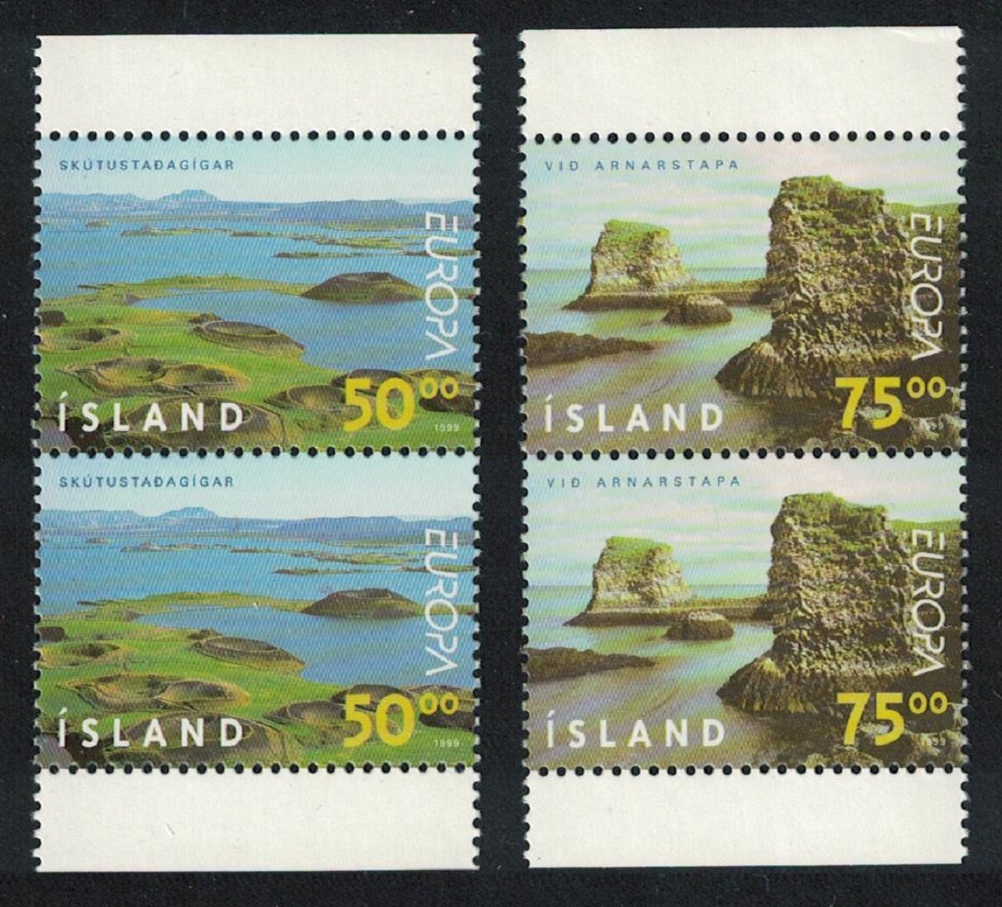 Iceland Europa CEPT Parks and Gardens 2v in pairs 1999 MNH SG#926-927