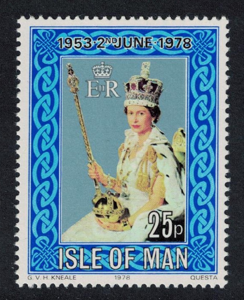 Isle of Man 25th Anniversary of Coronation 1978 MNH SG#132 Sc#130