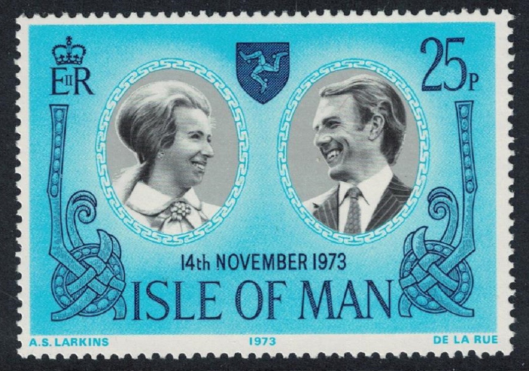 Isle of Man Royal Wedding Princess Anne 1973 MNH SG#41