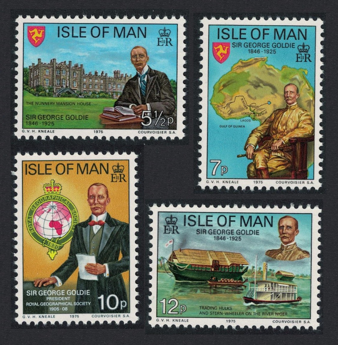 Isle of Man Sir George Goldie 4v 1975 MNH SG#67-70 Sc#70-73