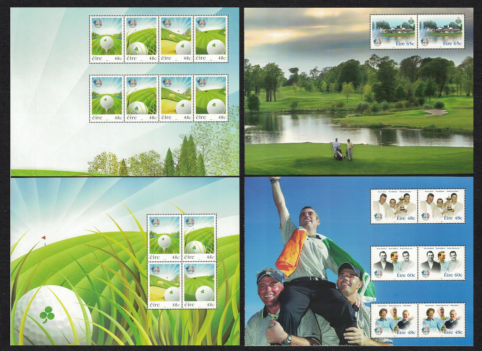 Ireland Golf Winners 4 Sheetlets 2006 MNH SG#1753=MS1808