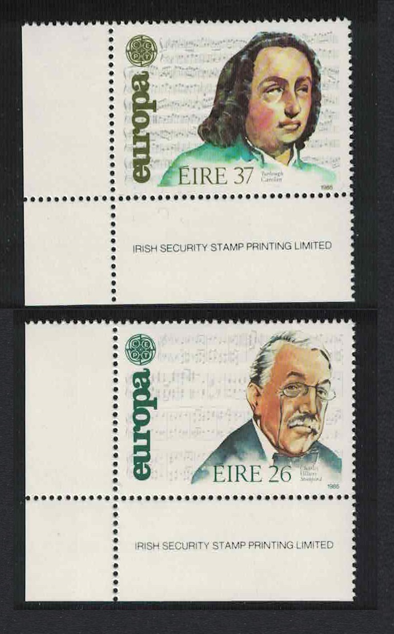 Ireland Europa Irish Composers 2v SW Corners 1985 MNH SG#613-614