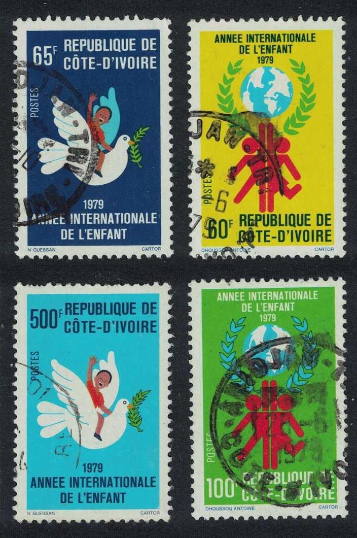 Ivory Coast International Year of the Child 4v 1979 Canc SG#578-581 MI#587-590