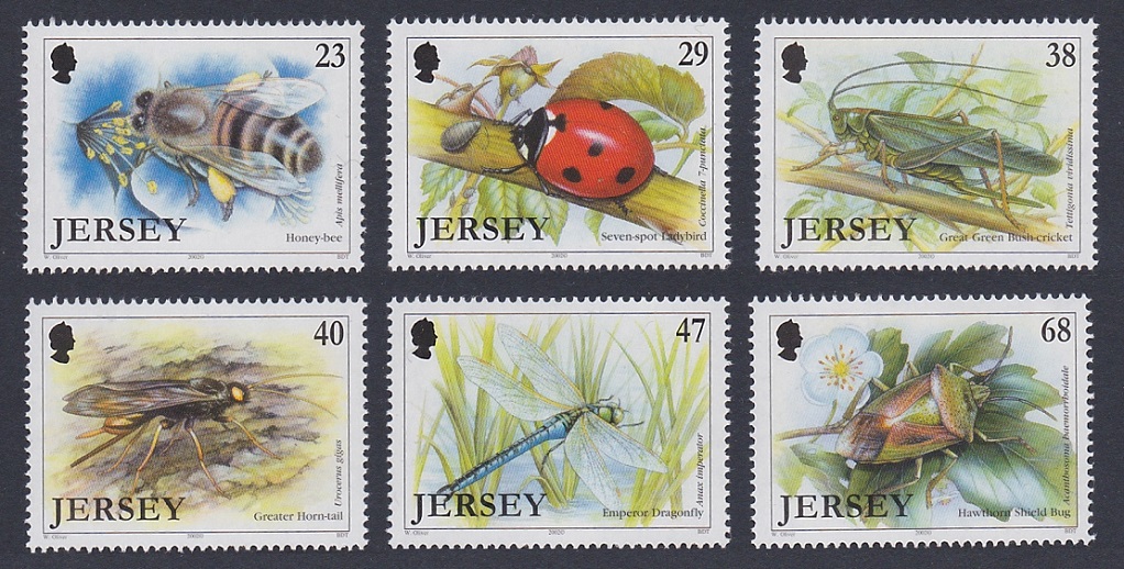 Jersey Insects 6v 2002 MNH SG#1046-1051 Sc#1035-1040