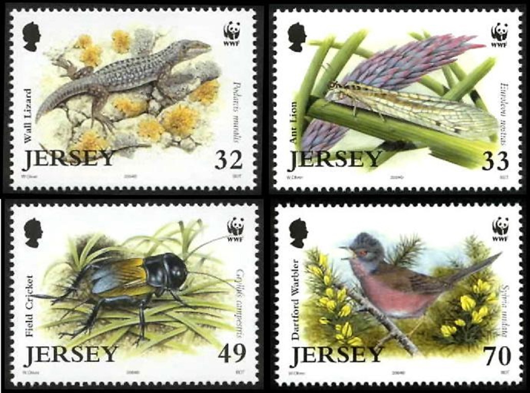 Jersey Birds WWF Threatened Species 4v 2004 MNH SG#1158-1161 MI#1143-1146 Sc#1134-1137