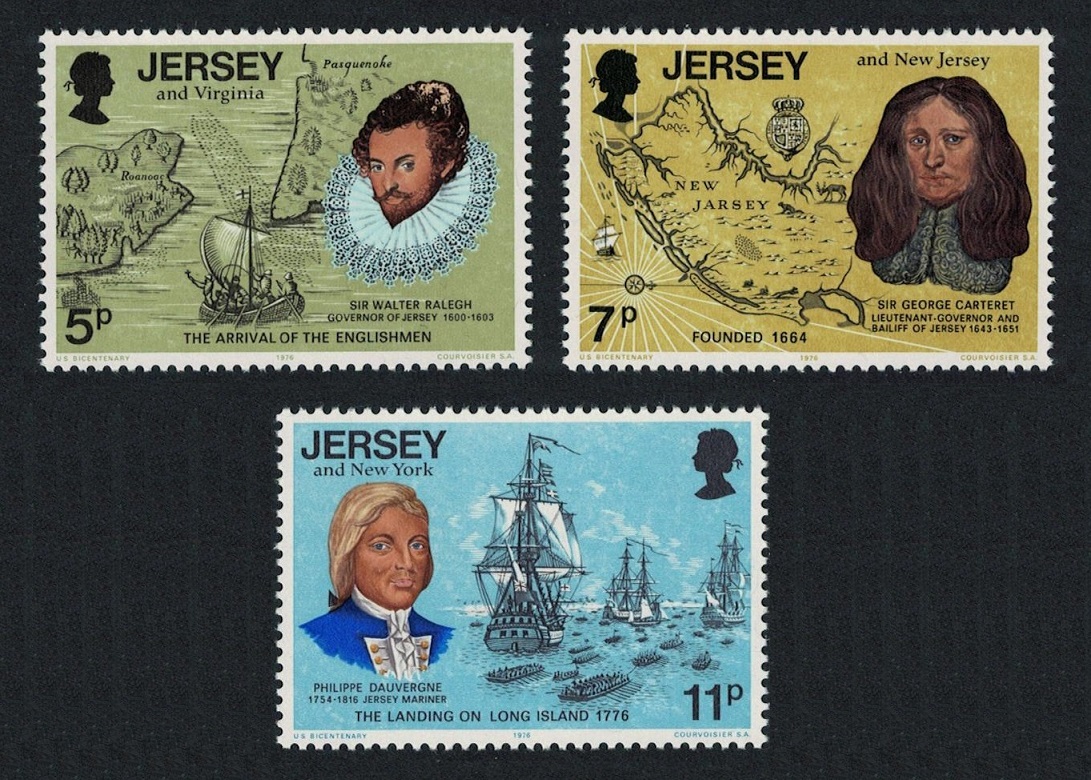 Jersey American Independence 3v 1976 MNH SG#160-162