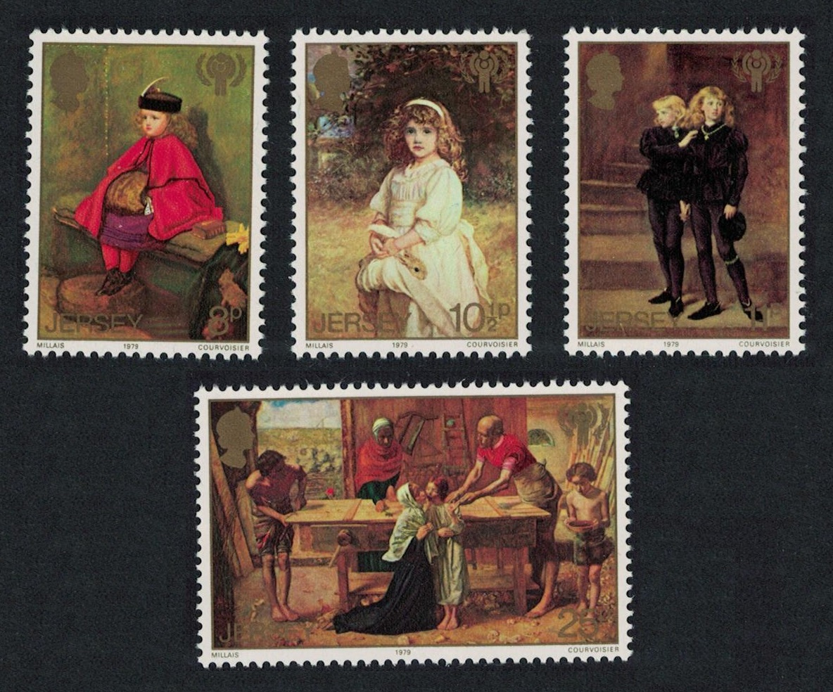 Jersey Paintings by Sir John Millais International Year of the Child 4v 1979 MNH SG#213-216