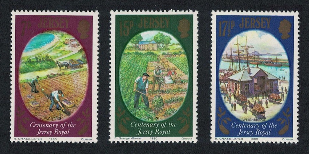 Jersey Royal Potato 3v 1980 MNH SG#230-232