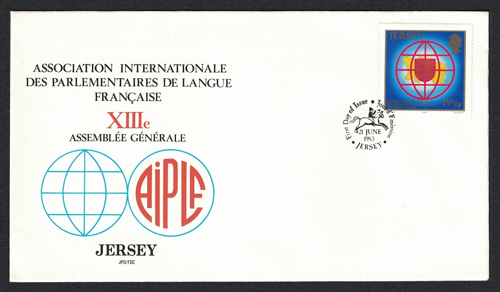 Jersey 13th General Assembly of the AIPLF FDC 1983 SG#319