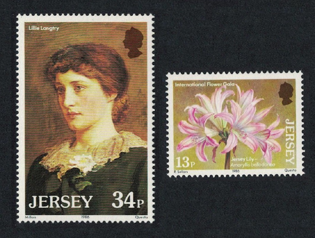 Jersey Lilies 2v 1986 MNH SG#380-381