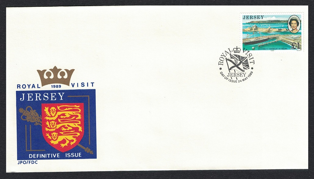 Jersey Royal Visit FDC 1989 SG#500