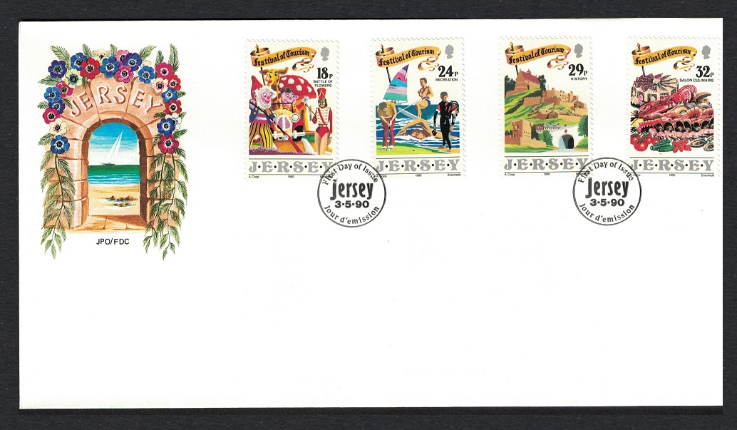 Jersey Festival of Tourism FDC 1990 SG#521-524