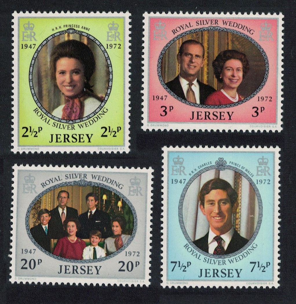 Jersey Royal Silver Wedding 4v 1972 MNH SG#81-84