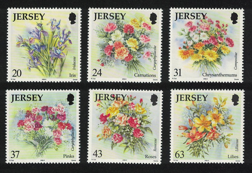 Jersey Flowers 6v 1998 MNH SG#874-879 Sc#872-877