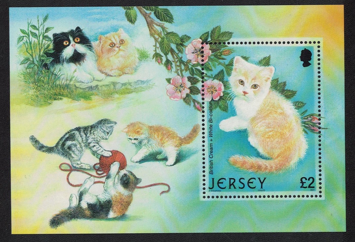 Jersey Cats MS 2002 MNH SG#MS1066