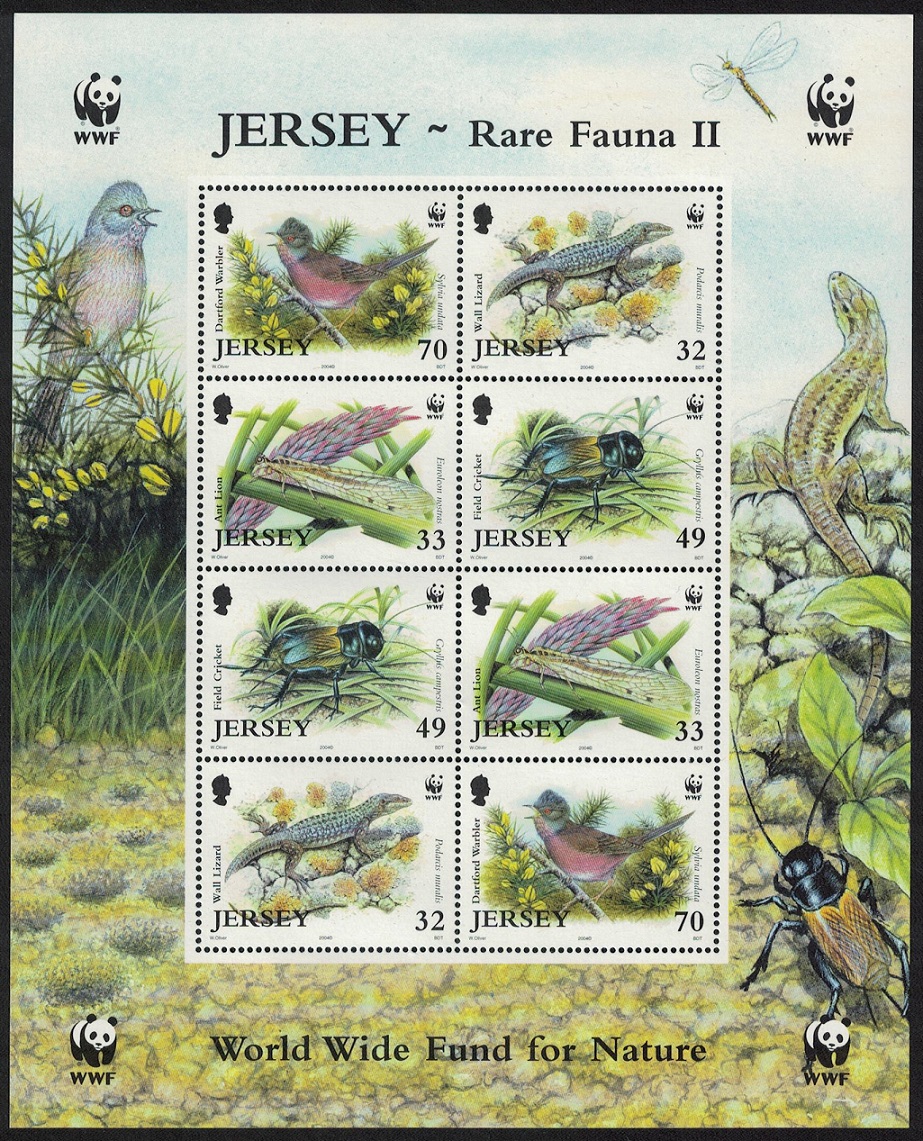 Jersey Birds WWF Threatened Species MS 2004 MNH SG#MS1162 MI#1143-1146 Sc#1134-1137