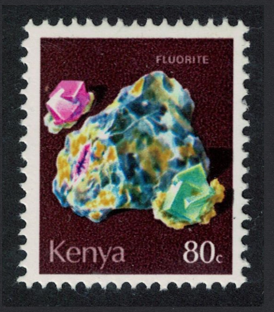 Kenya Fluorite Mineral 80c 1970 MNH SG#113 Sc#104