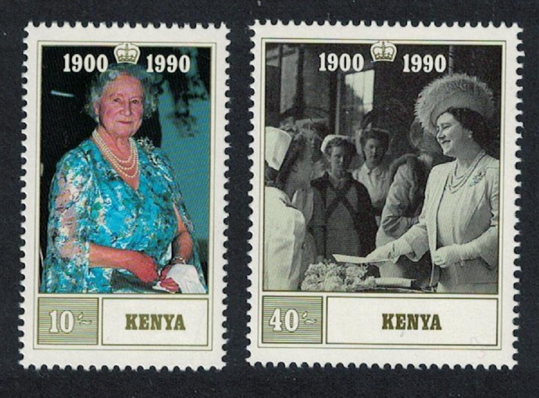 Kenya Queen Elizabeth the Queen Mother 2v 1990 MNH SG#545-546