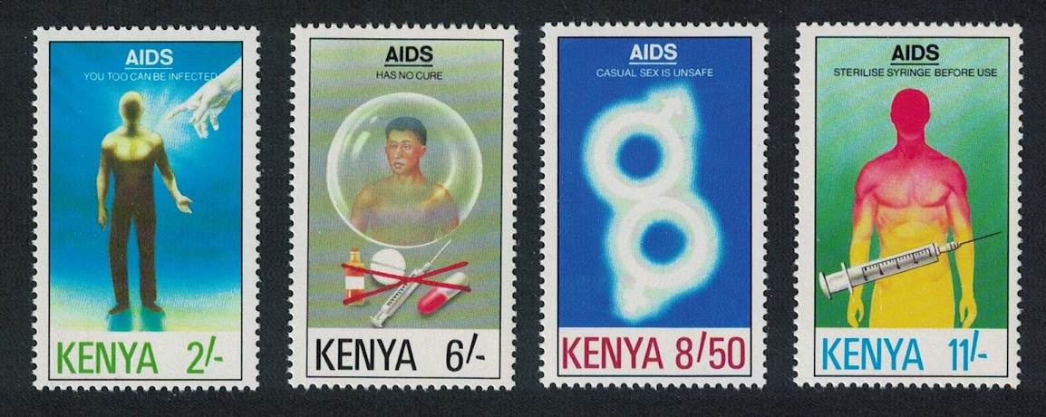 Kenya AIDS Day 4v 1992 MNH SG#561-564