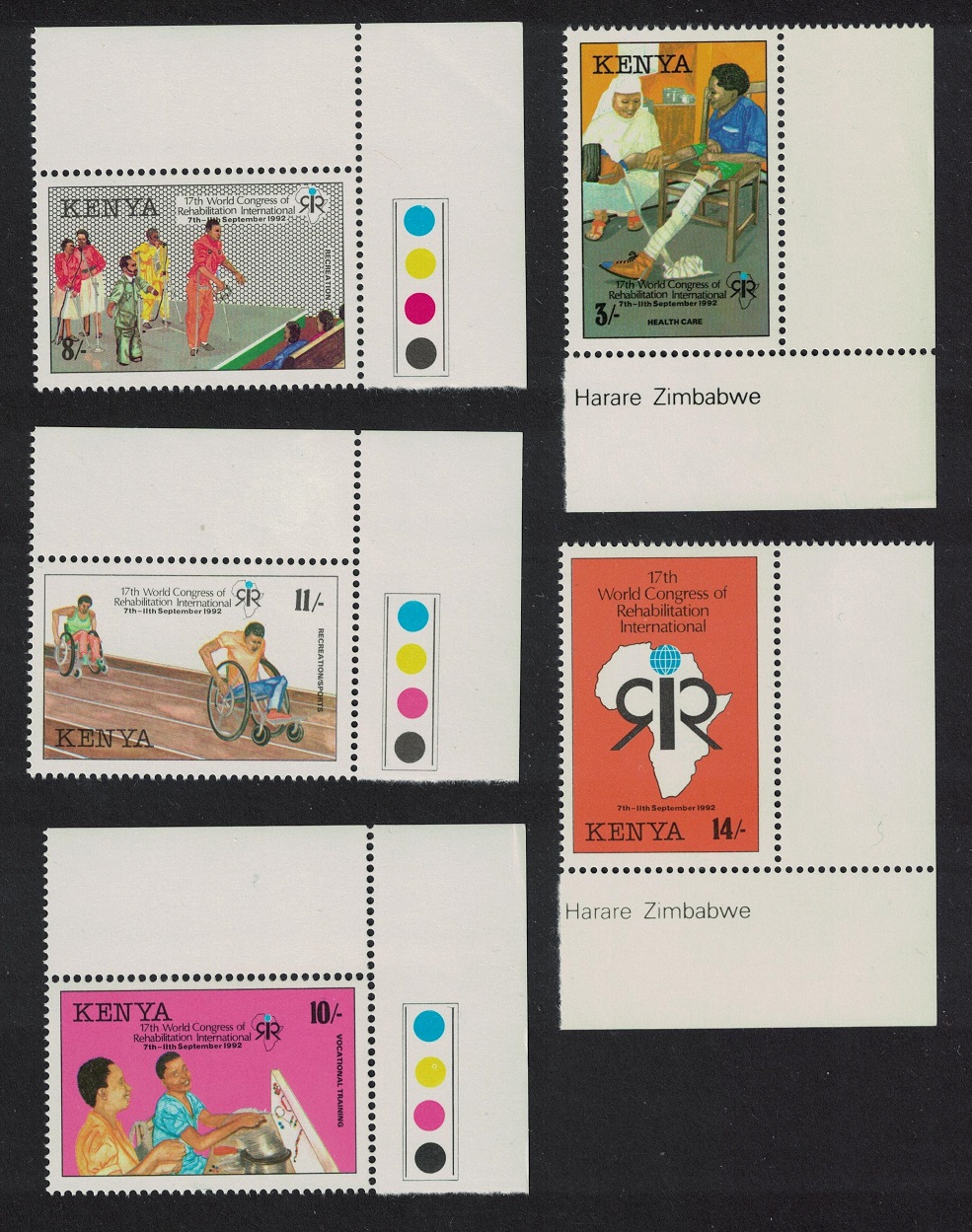 Kenya Medicine Red Cross 5v Corners 1993 MNH SG#611-615