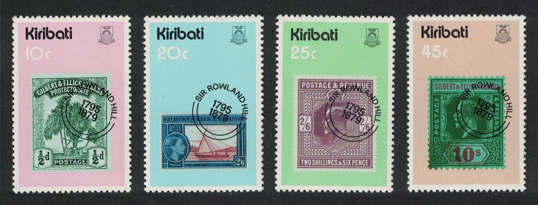 Kiribati Sir Rowland Hill 4v 1979 MNH SG#100-103 Sc#341-344