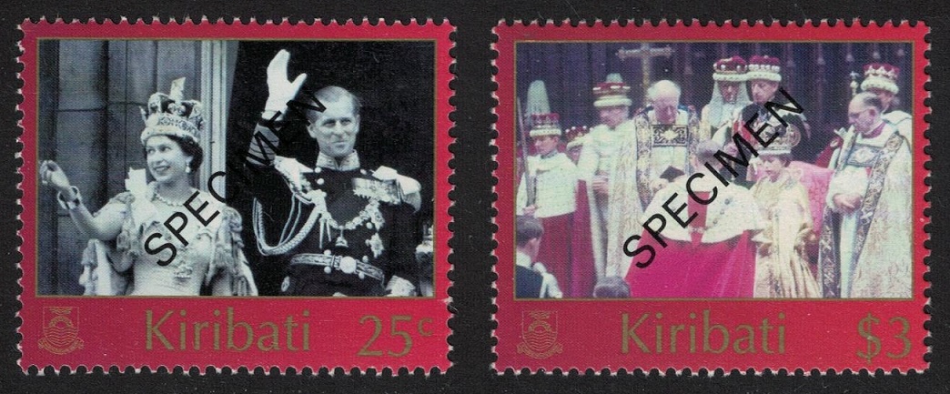 Kiribati 50th Anniversary of Coronation 2v Specimen 2003 MNH SG#674-675