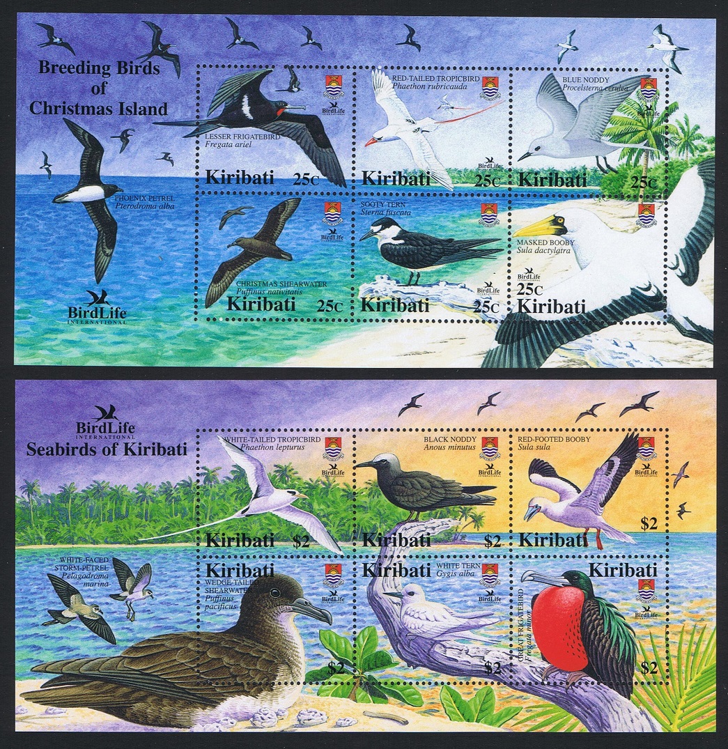 Kiribati Seabirds and Breeding Birds 2 MSs 2005 MNH SG#MS741 Sc#869-870